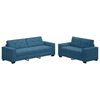vidaXL | Sohvasetti | 2 pcs Sininen 221 x 78 x 80 cm Sametti