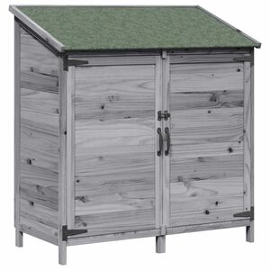 vidaXL Puutarhasuoja Harmaa 106,5 x 56 x 113,5 cm S&auml;teisen kuusipuu