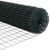 vidaXL Euroaita Vihreä 1 x 10 m PVC-pintainen rauta