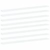 vidaXL Kirjahyllytasot 8 kpl valkoinen 100x10x1,5 cm lastulevy