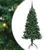 vidaXL Nurkkateko joulupuu jalustalla Vihre&auml; 150 cm PVC ja metalli