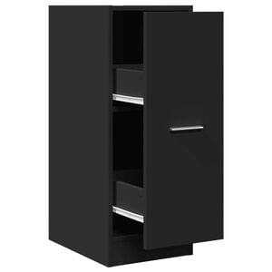 vidaXL Apteekkarinkaappi musta 30x41x77,5 cm tekninen puu