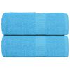 vidaXL Pesupyyhkeet SAMMAKO 2 kpl turkoosi 30x30 cm 360 gsm
