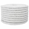 vidaXL Puuvillak&ouml;ysi 20 mm 25 m valkoinen 100% Puuvillaa