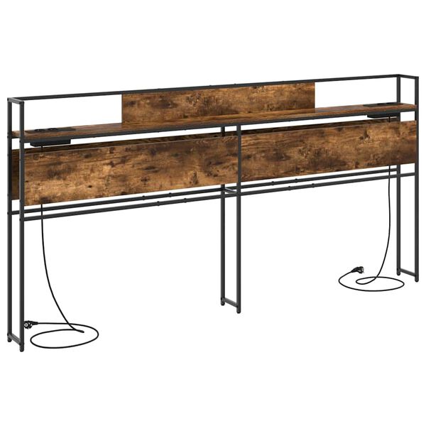 vidaXL S&auml;ilytysp&auml;&auml;ty hyllyll&auml; p&auml;&auml;tyll&auml; Savutammi 180 cm Tekninen puu