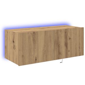vidaXL TV-sein&auml;kaappi Artisan tammi 80 x 35 x 31 cm Tekninen puu