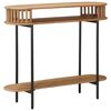 vidaXL K&auml;sintehty p&ouml;yt&auml; Teak ruskea 90 x 30 x 75 cm Tihe&auml; akasiapuu