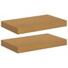 vidaXL Sein&auml;hylly 2 pcs Beige 40 x 23,5 x 4 cm Tekninen puu