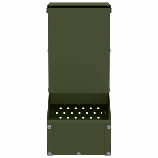 vidaXL Kaninruokkija Oliivivihreä 12,5 x 26 x 28,5 cm