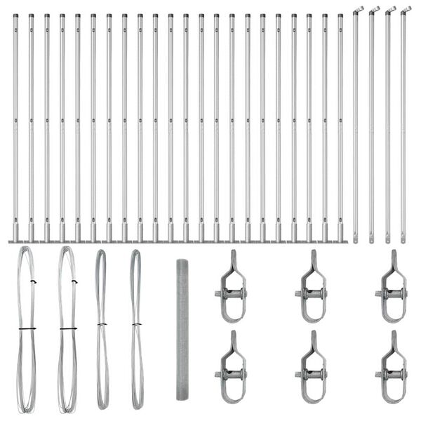 vidaXL Aitalatu Hopea 50 x 1,5 m (16 x 16 mm verkko) Ter&auml;s