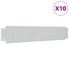 vidaXL Nurmikkoaita 10 kpl galvanoitu ter&auml;s 100x20cm