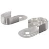 vidaXL Kaapinohjaustanko 2 kpl Valkoinen sinkki 40 x 18 x 10 mm Rauta