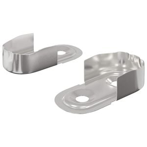 vidaXL Kaapinohjaustanko 2 kpl Valkoinen sinkki 40 x 18 x 10 mm Rauta