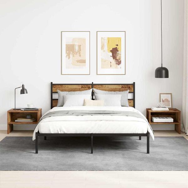 vidaXL Y&ouml;p&ouml;yt&auml;kaappi Vanha puu 40 x 40 x 30 cm Tekninen puu