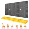 vidaXL Ty&ouml;kalusein&auml; 500x1000 mm 50 koukkua PP