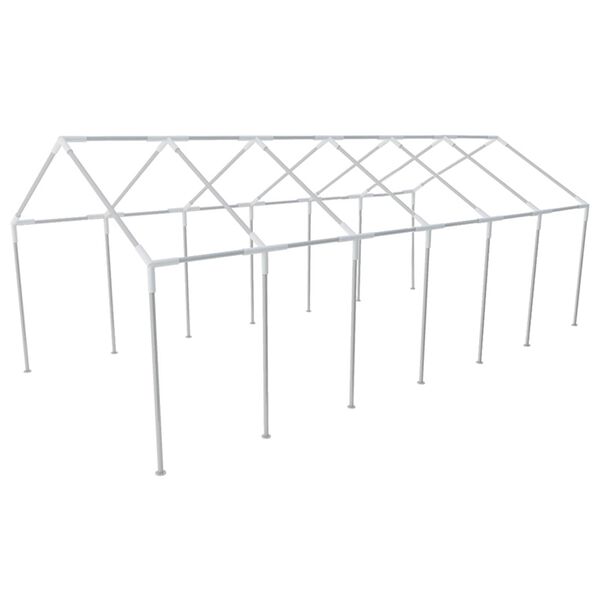 vidaXL Telttakangas ilman kehyst&auml; Valkoinen 12 x 6 m PE