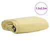 vidaXL Pressu 650g / m² Beige 1,5 x 2,5 m Kangas PVC-pinnoitteella