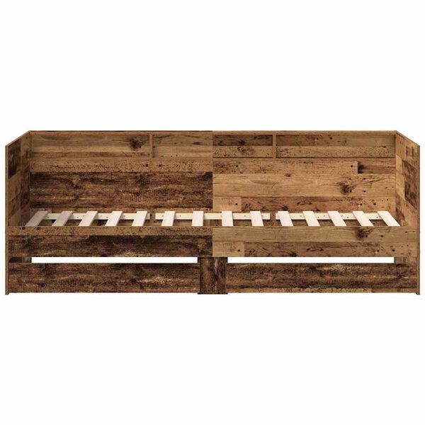 vidaXL P&auml;iv&auml;pedin runko laatikoilla Vanha puu 3FT Single Tekninen puu