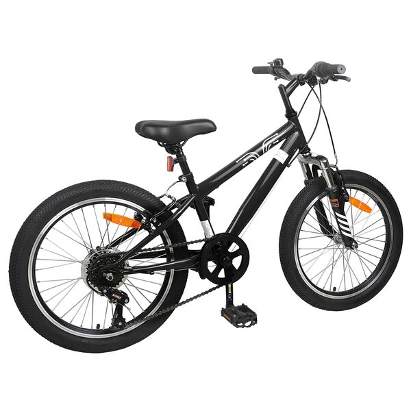 vidaXL Kids Mountain Bike 20 Tuumaa 6-Speed 5-8 vuotta Musta