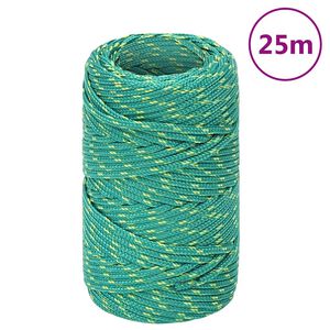 vidaXL Venek&ouml;ysi vihre&auml; 2 mm 25 m polypropeeni