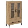 vidaXL Korkea kaappi Artisan tammi 69,5 x 31 x 115 cm Tekninen puu