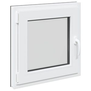 vidaXL Kellari-ikkuna RISOR 50 x 50 cm PVC ja lasi Antrasiitti