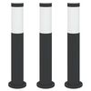 vidaXL Pollarivalaisimet 3 kpl 50 cm ruostumaton ter&auml;s IP44