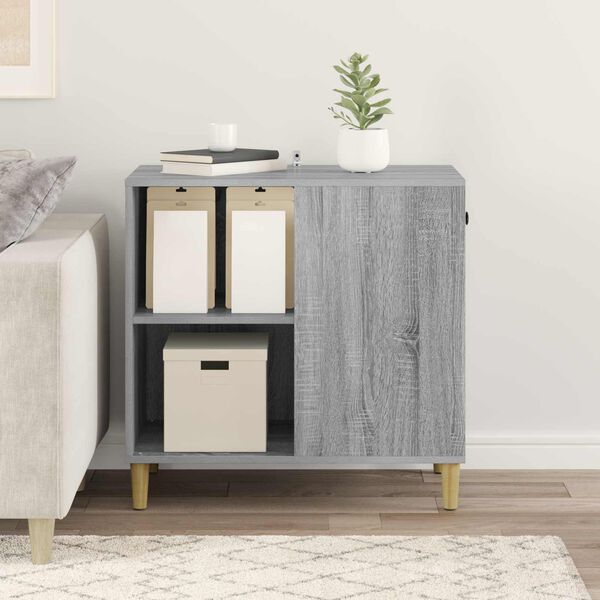 vidaXL Kissatalo Harmaa Sonoma 72 x 42.5 x 70 cm Tekninen puu