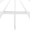 vidaXL Metallinen s&auml;ngynrunko valkoinen 160x200 cm