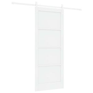 vidaXL Liukuovi valkoinen 83 x 202 cm T&auml;ysi m&auml;nty