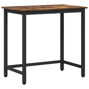 vidaXL P&ouml;yt&auml; Savup&auml;hkin&auml; 100 x 50 x 76,5 cm Kehitetty puu ja ter&auml;s