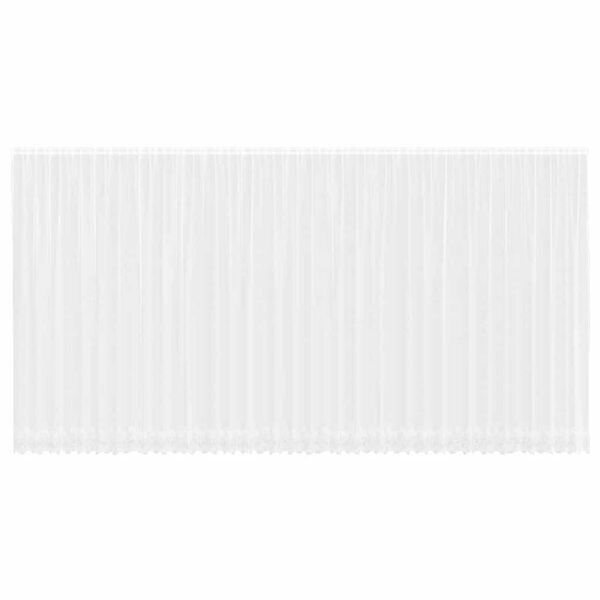 vidaXL Verkkoverho verhoilla Valkoinen 260 x 900 cm Polyesteri