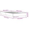 vidaXL S&auml;ngynrunko ilman patjaa ruskea tammi 90x190 cm tekninen puu