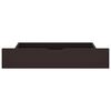 vidaXL S&auml;ngynrunko 4 vetolaatikkoa tummanruskea 140x200 cm t&auml;ysi m&auml;nty