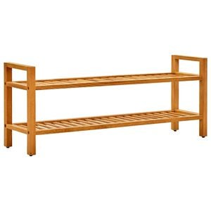 vidaXL Kenk&auml;teline 2 hylly&auml; 100x27x40 cm t&auml;ystammi