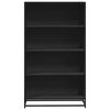 vidaXL Kirjahylly musta 80,5x35x139 cm tekninen puu