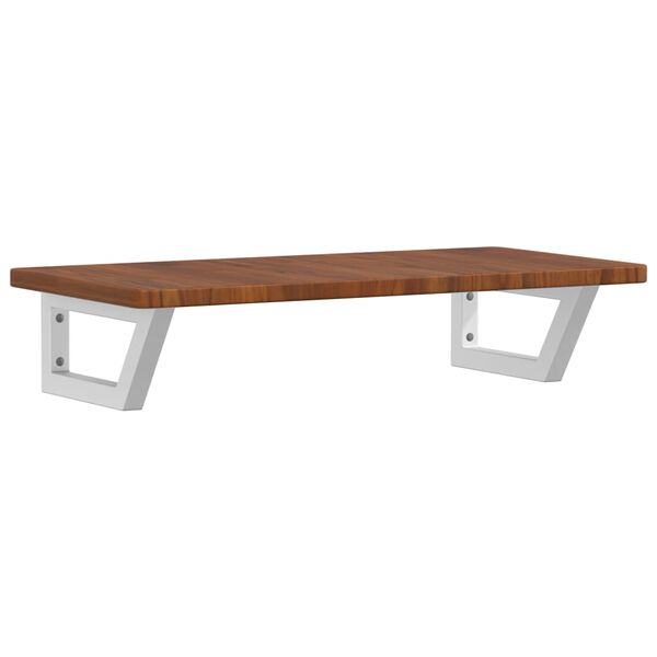 vidaXL Pesuallashylly seinälle teräs ja täysi tammi