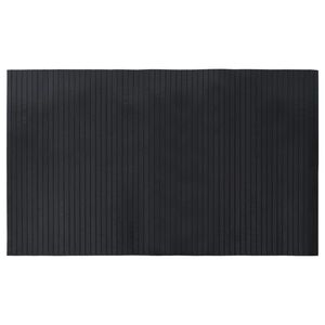 vidaXL Matto suorakaiteen muotoinen musta 60x100 cm bambu