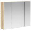 vidaXL Kylpyhuoneen Peilikaappi Sonoman tammi 60 x 14,5 x 50 cm