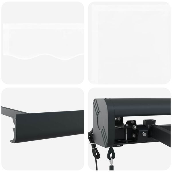 vidaXL Aurinkovarjo Valkoinen 400 x 300 x 165 cm