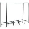 vidaXL Polttopuuteline antrasiitti 240x35x120 cm ter&auml;s