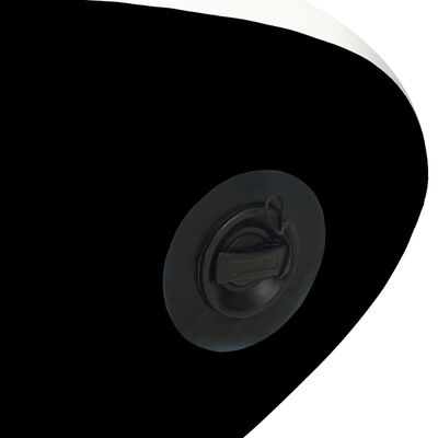 vidaXL Täytettävä SUP-lautasarja 366x76x15 cm musta