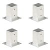 vidaXL Aitatolpan jalat 4 kpl galvanoitua metallia 81 mm