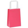 vidaXL Paperikassit 250 kpl kahvoilla pinkki 15x8x21 cm