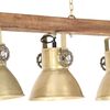 vidaXL Teollistyylinen kattovalaisin messinki E27 mangopuu