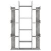vidaXL Kirjahylly betoninharmaa 86x25,5x140 cm tekninen puu