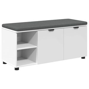 vidaXL Halli penkki Valkoinen 100 x 38 x 46 cm Insin&ouml;&ouml;ripuu ja kangas