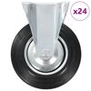 vidaXL Rullapyörät kiinteät 24 kpl 200 mm