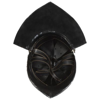 vidaXL Keskiaikaisen ritarin kypärä antiikki kopio hopea teräs