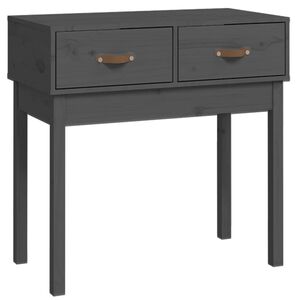 vidaXL Konsolip&ouml;yt&auml; harmaa 76,5x40x75 cm t&auml;ysi m&auml;nty